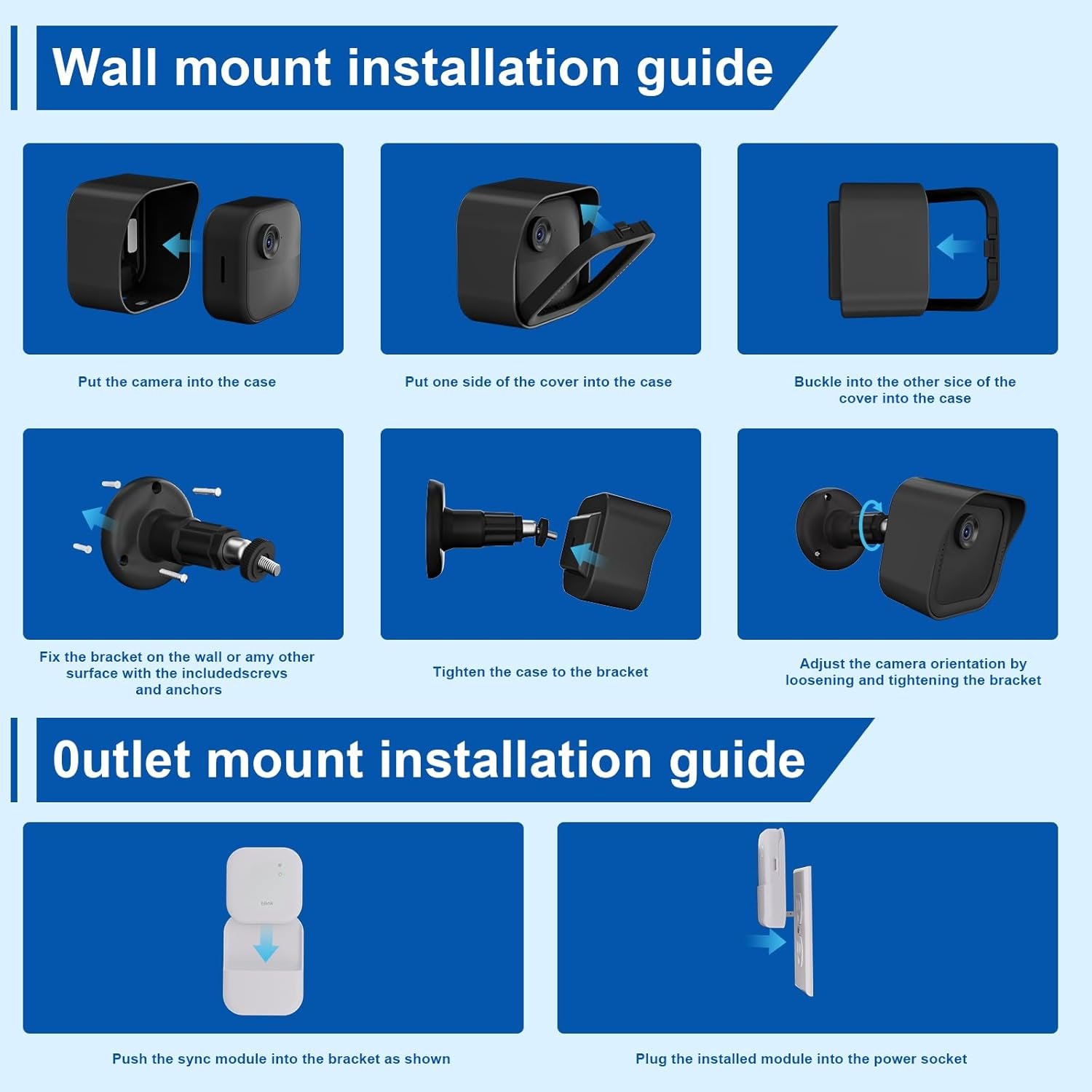 All-New Blink Outdoor Camera Surveillance Mount, 5 Pack Weatherproof Protective Housing and 360 Degree Adjustable Mount for Blink Outdoor 4th & 3rd Gen Cam - Image 6