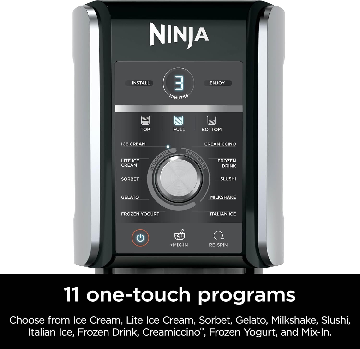 Ninja CREAMi Deluxe Ice Cream & Frozen Treat Maker, Includes (4) Family-Sized 24 oz. Tubs, for Ice Cream, Sorbet, Milkshakes, Frozen Yogurt, & More, 11-in-1, XL Capacity, Silver - Image 13