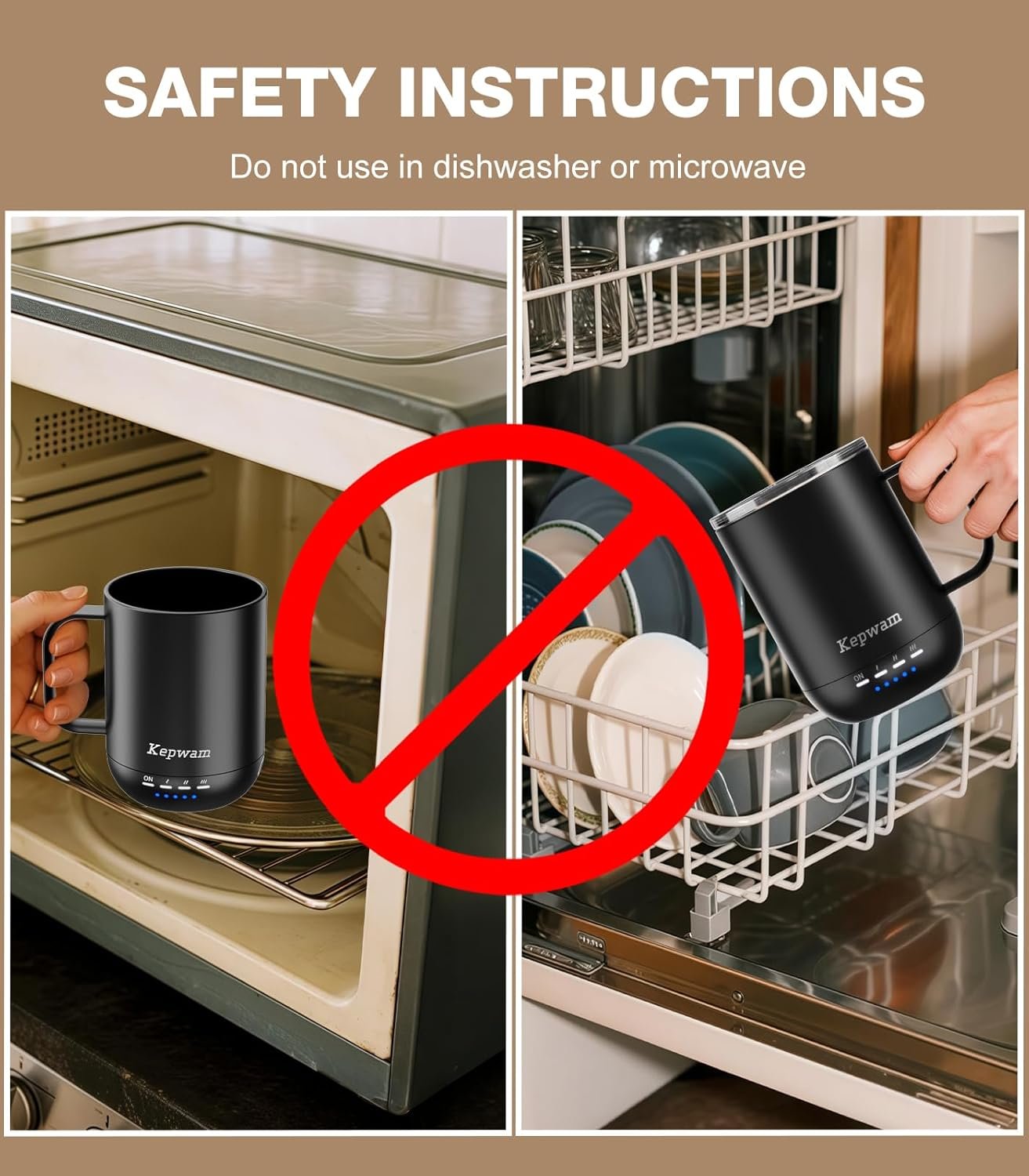 Self Heating Coffee Mug T1-16oz Fast Heating & Ultra Long-Lasting Battery Life, Heated Coffee Mug Up to 149℉ - Touch & App Controlled Coffee Mug, Birthday Gifts for Women and Men - Image 8