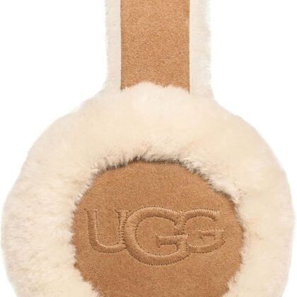 UGG womens Water Resistant Sheepskin Earmuffs With Embroidered Logo