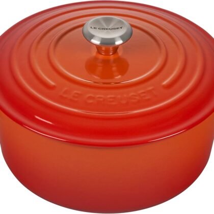 Le Creuset Enameled Cast Iron Signature Round Dutch Oven, 3.5 qt, Flame