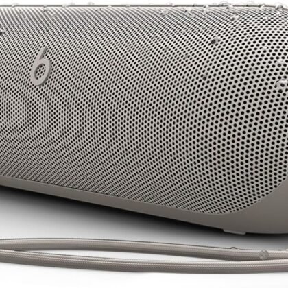 Beats Pill x Kim Kardashian - Wireless Bluetooth Speaker and Portable Charger via USB-C - Up to 24 Hours Battery Life, IP67 Water Resistant, Apple & Android Compatible, Built-in Mic – Light Gray