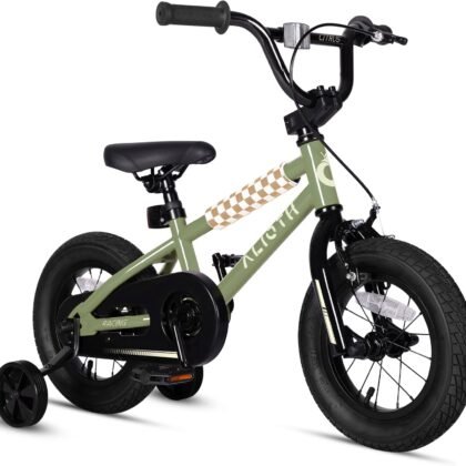 12 14 16 20 Inch Kids Bike BMX Style Bicycle with Training Wheels for 2-14 Years Old Toddlers Boys Girls Coaster Brake Multiple Colors