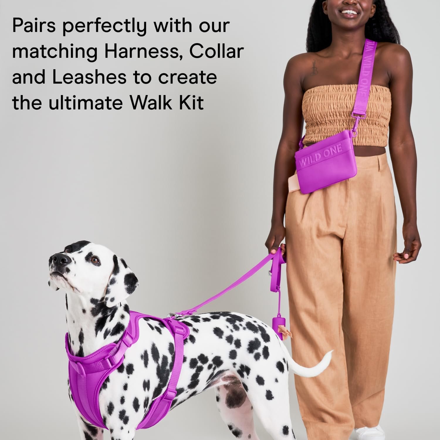 Wild One Treat Pouch, Fanny Pack or Cross-Body Bag, Made from Recycled Knit, Poop Bag Dispenser - Image 7