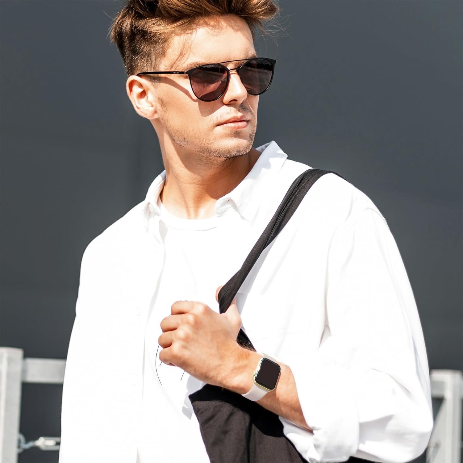 Sport Bands Compatible with Apple Watch 42mm 44mm 45mm 46mm 41mm 38mm 40mm 49mm for Women Men, Soft Silicone Strap for iWatch Wristband Series Ultra SE 11 10 9 8 7 6 5 4 3 2 1 - Image 8