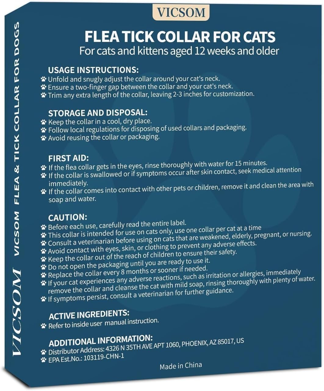 Flea and Tick Collar for Cats - 4 Pack, 32 Month Protection Treatment, Waterproof, Natural Prevention, Adjustable for Cats & Kittens (Black) - Image 8