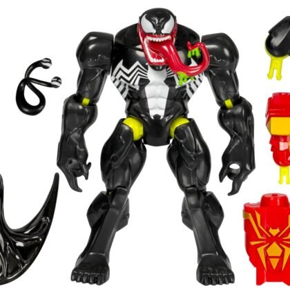 Spider-Man MixMashers Marvel Venom Custom Spider-Man Mix-and-Match Deluxe Action Figure & Accessories, 5-Inch-Scale (12 cm) Super Hero Toys for Kids Ages 4+