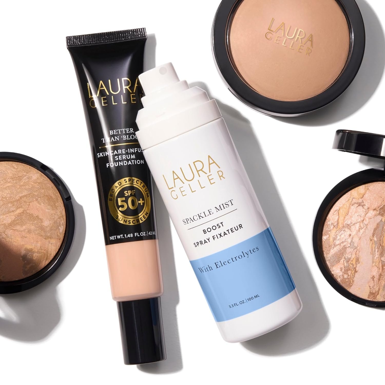 LAURA GELLER NEW YORK Spackle Mist Boost Setting Spray with Electrolytes - Long-Lasting Makeup Spray with Blue Light Protection - Dewy Skin Makeup Setting Spray - Image 8