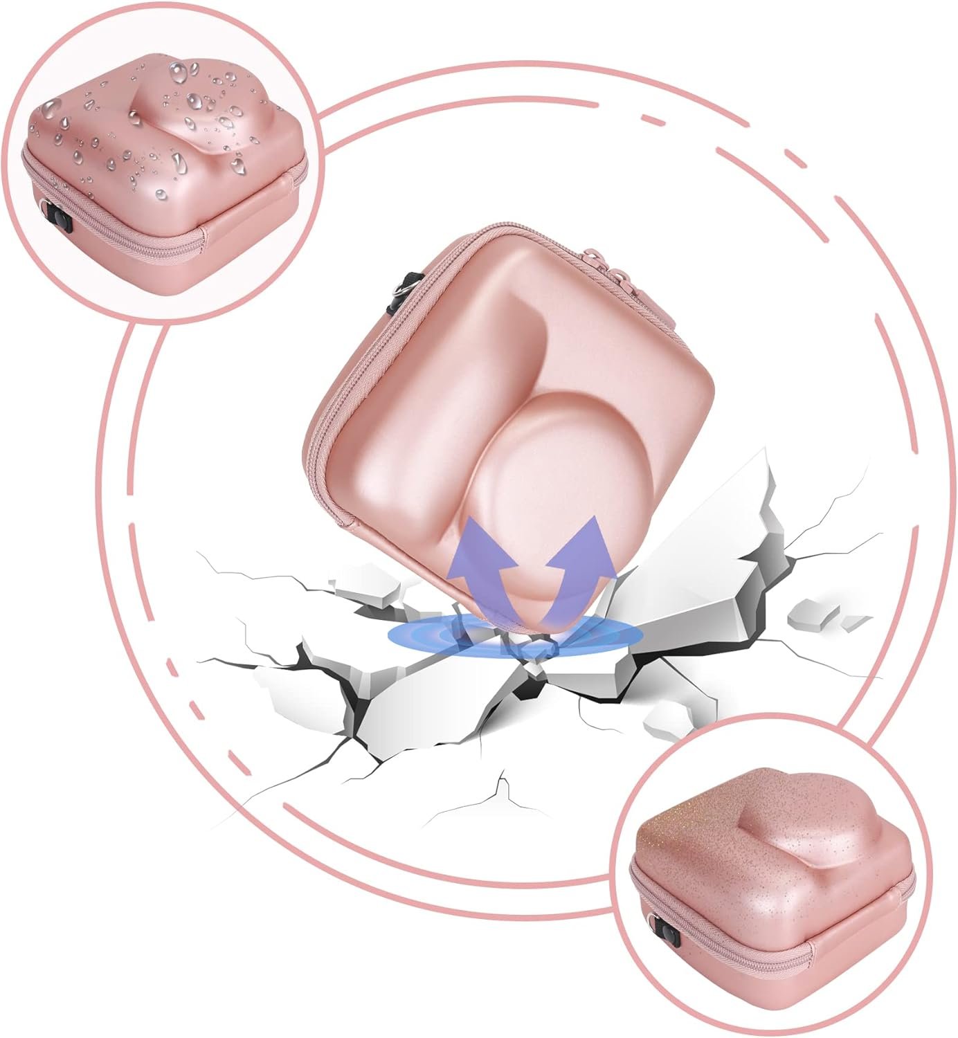 Aenllosi Case for Fujifilm Instax Mini 12/11 Instax Mini Instant Camera 12/11 Case., Pink, Travel bag - Image 3