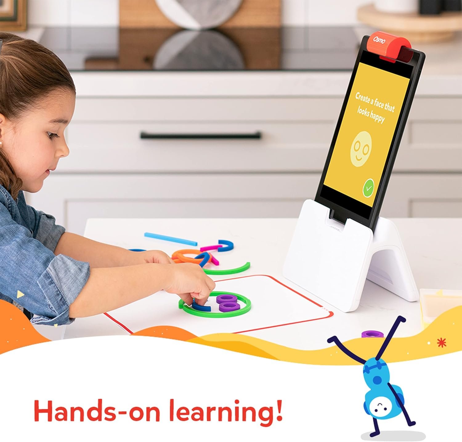 Osmo-Little Genius Starter Kit for Fire Tablet-4 Educational Learning Games-Preschool Ages 3-5-Phonics,Problem Solving & Creativity-STEM Toy Gifts,Kids(Osmo Fire Tablet Base Included) - Image 3