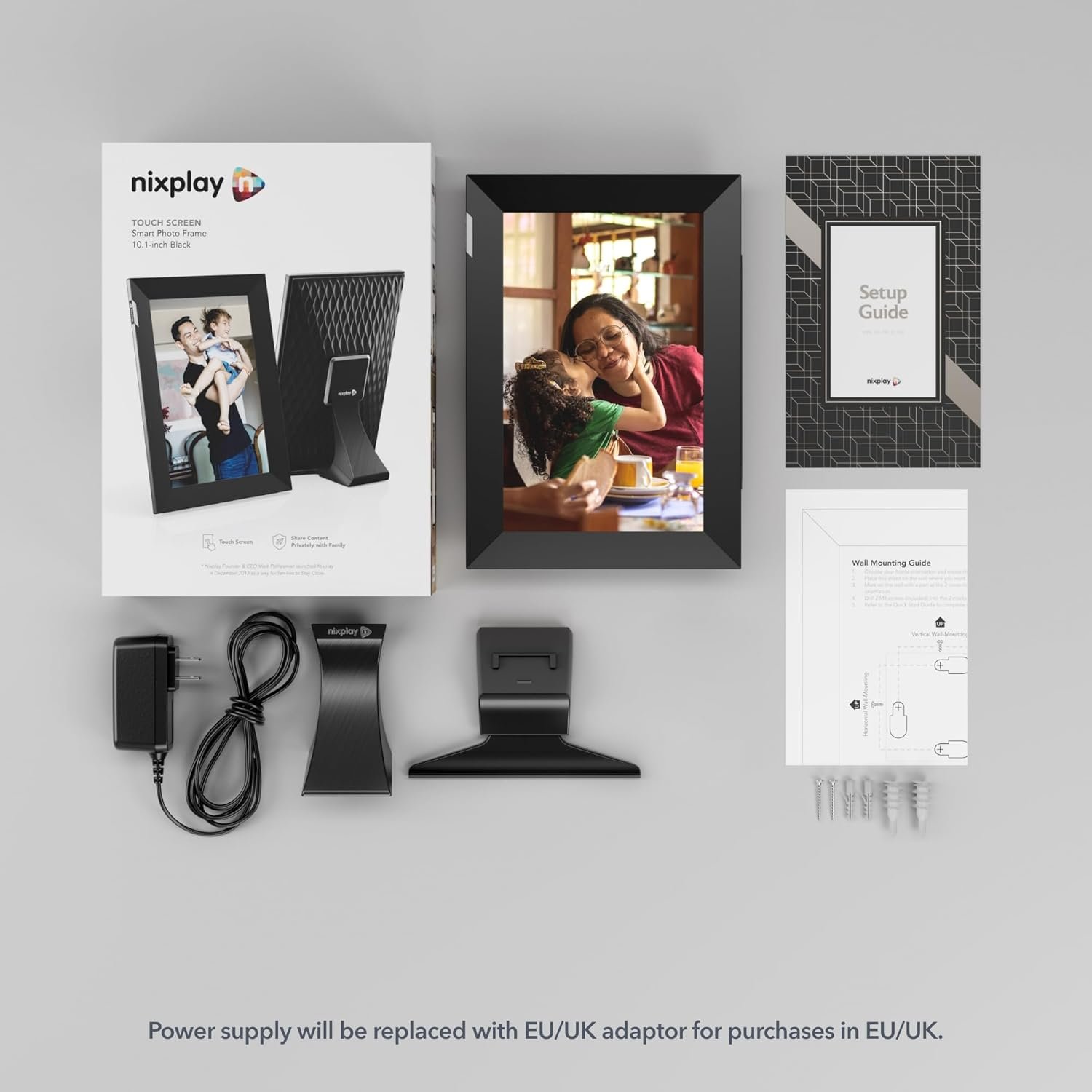 Nixplay Digital Touch Screen Picture Frame with WiFi - 10.1” Photo Frame, Connecting Families & Friends (Black/Silver) - Image 6