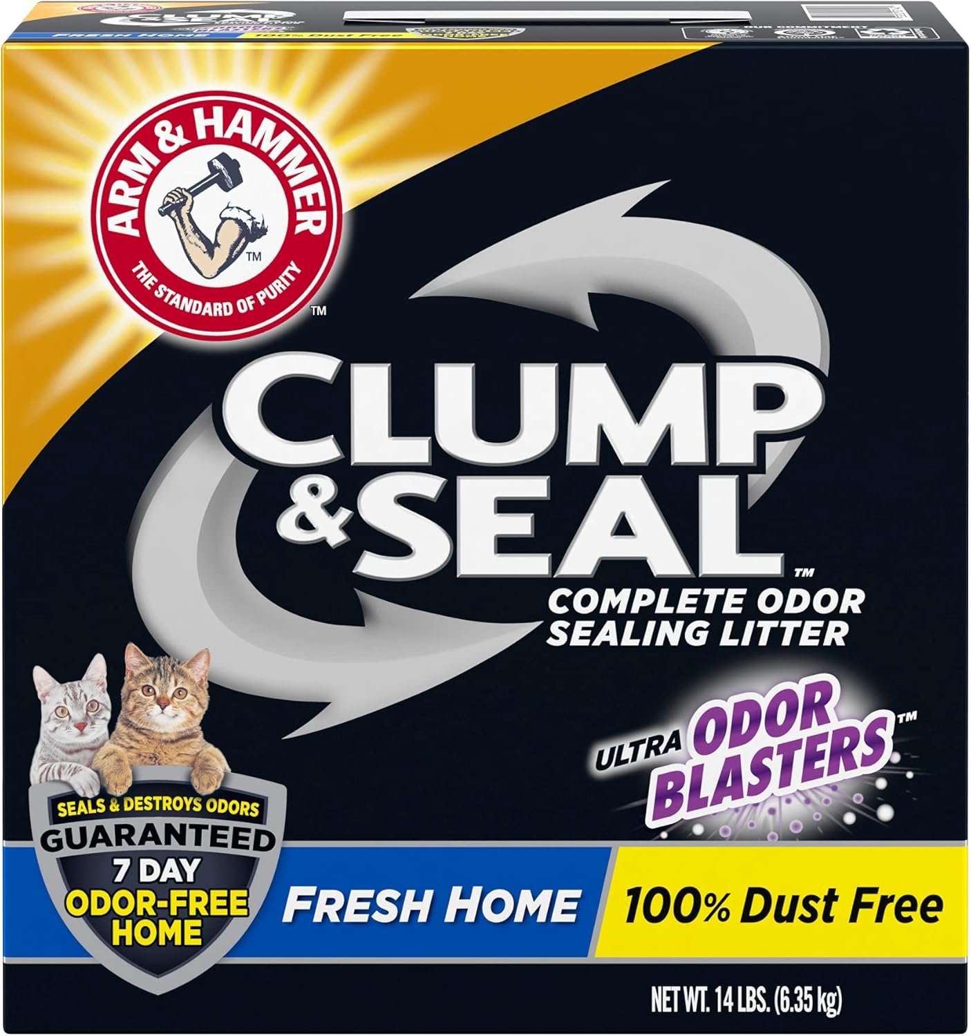 ARM & HAMMER Clump & Seal Cat Litter, Fresh Scent 14lb - Image 2
