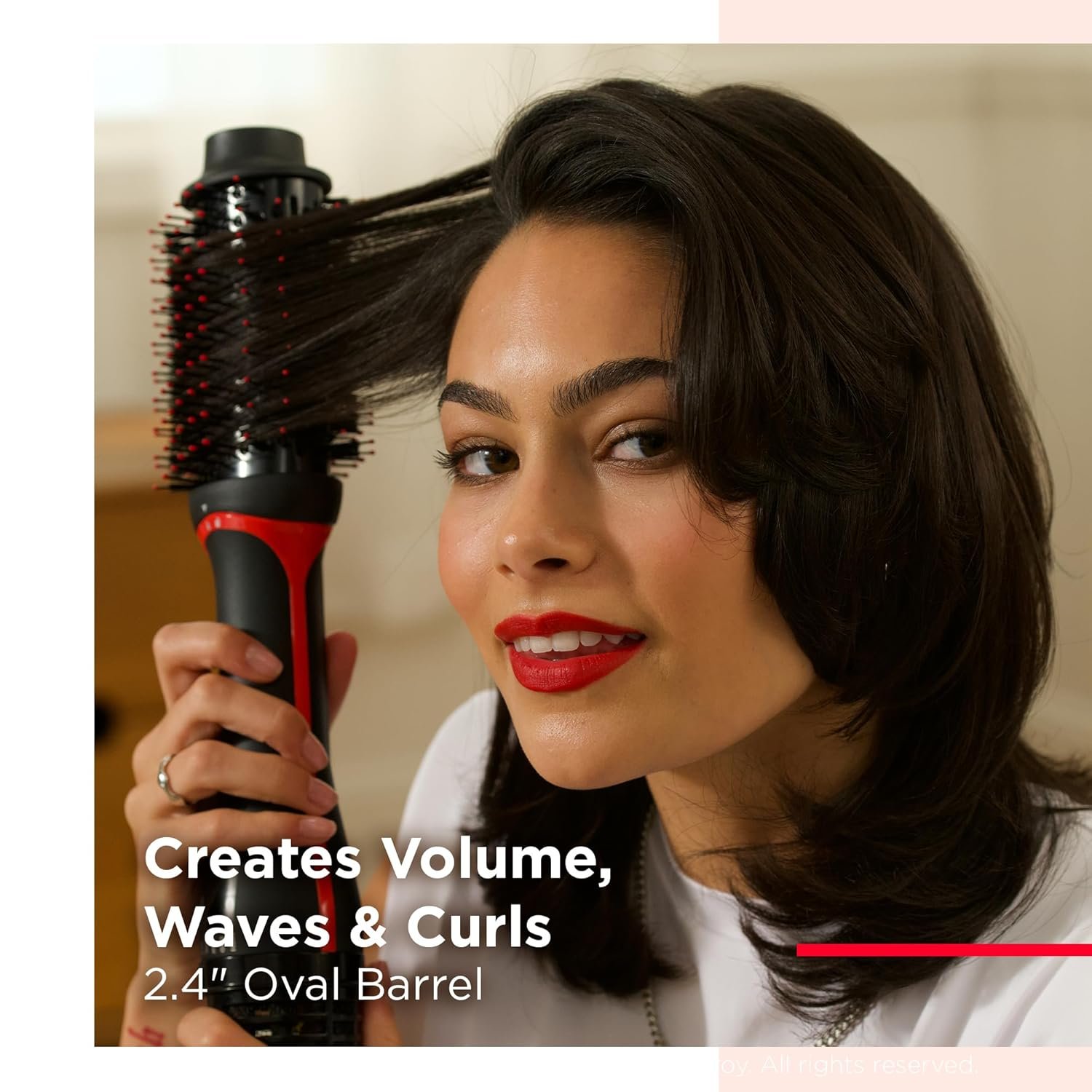 Revlon Smooth Brilliance Ceramic Hair Flat Iron | Smooth Glide and Ultra-Sleek Sylas, (1 in) & One Step Volumizer Plus 2.0 Hair Dryer and Hot Air Brush | Dry and Style (Black) - Image 7
