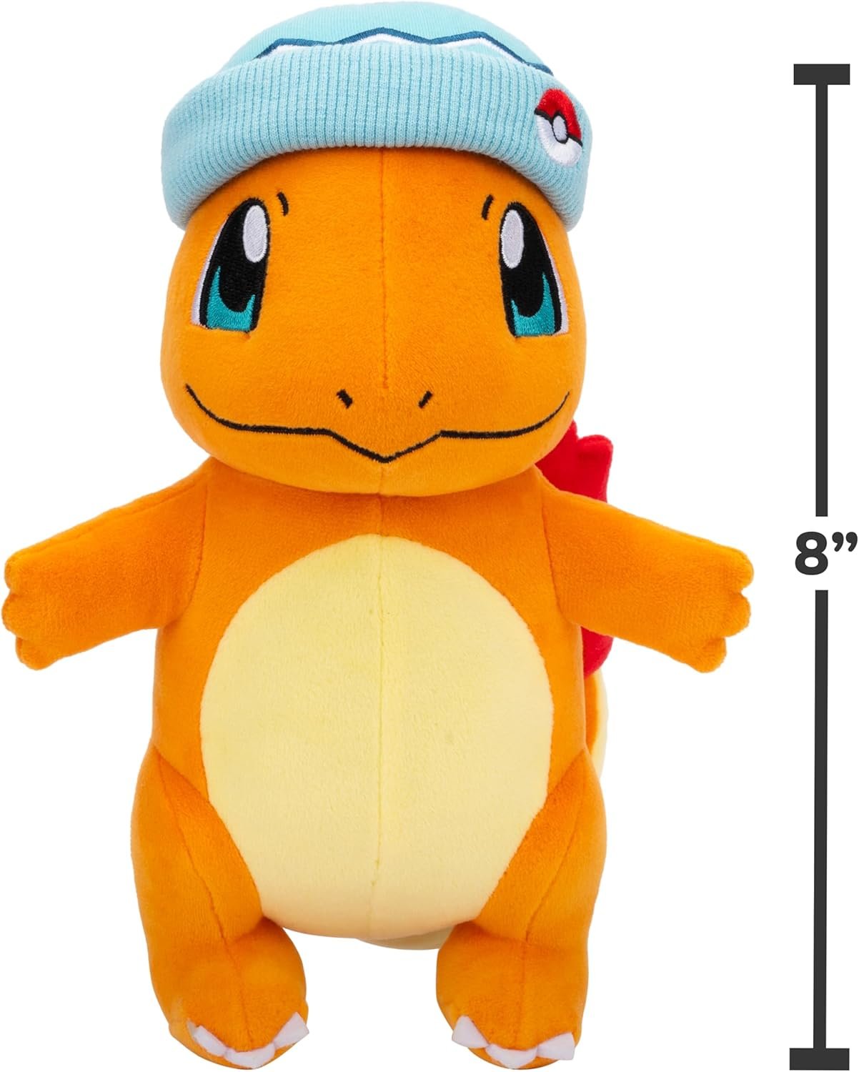 Pokemon 2025 8" Charmander Holiday Christmas Plush with Winter Hat Accessory - Officially Licensed - Generation 1 Starter - Stuffed Animal Toy Figure - Stocking Stuffer Gift Kids, Boys, Girls - 2+ - Image 4