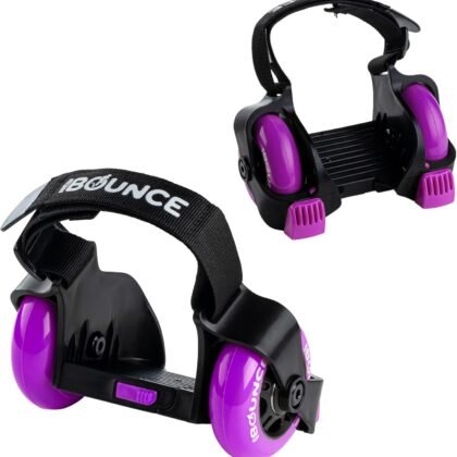 New-Bounce Heel Wheel Skates - Jet Wheelies for Shoes - Adjustable Roller Heel Skates for Kids - One Size Fits Most