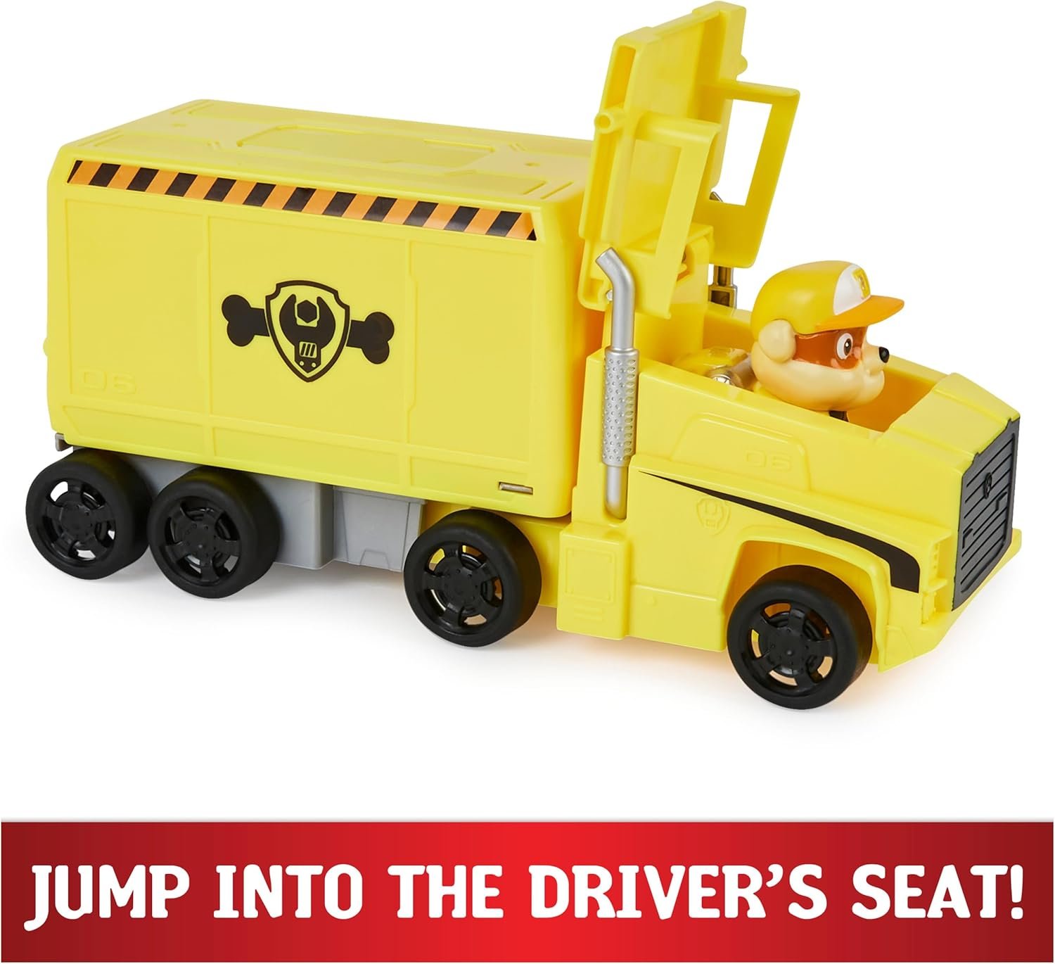 Paw Patrol, Big Truck Pup’s Rubble Transforming Toy Trucks with Collectible Action Figure, Kids Toys for Ages 3 and up - Image 5