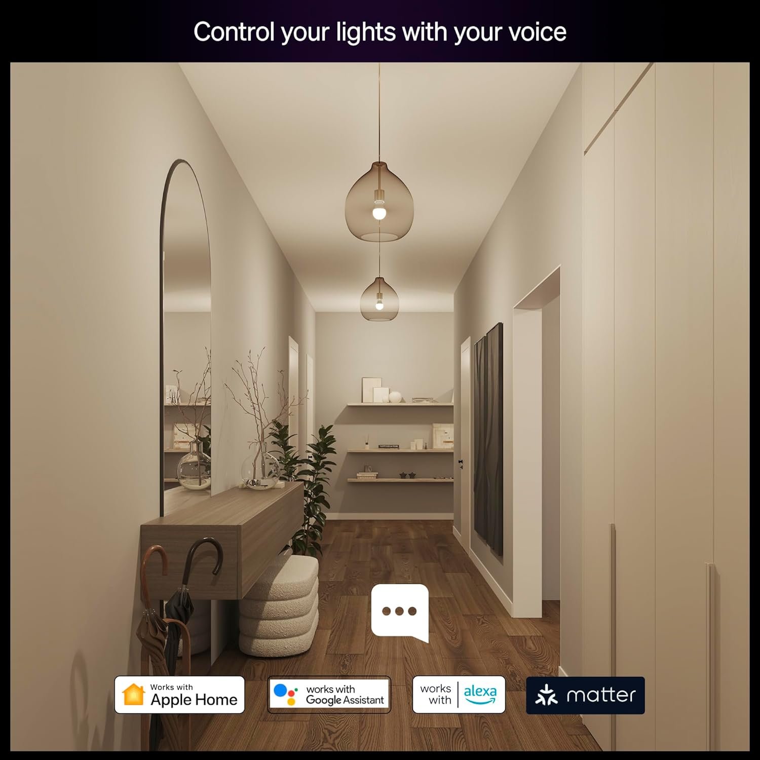 Philips Hue Essential Starter Kit: Bridge + 4 Essential E26 Smart Bulbs,White & Color Ambiance,2200K-6500K,Dimmable,Compatible with Alexa,Google,Samsung SmartThings,Apple Home - Image 5