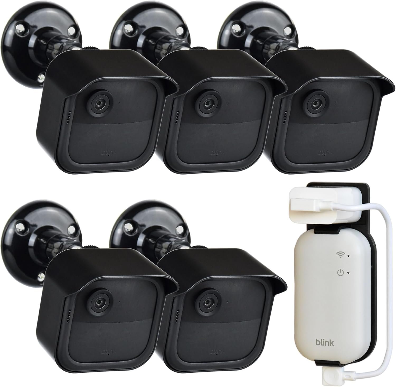 All New Blink Outdoor 4th & 3rd Gen Camera Mount Bracket,5 Pack Full Weather Proof Housing/Mount for Blink Outdoor Cameras Security System(Blink Camera not Included)