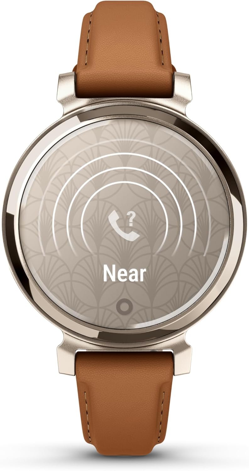 Garmin Lily 2, Small and Stylish Smartwatch, Hidden Display, Patterned Lens, Up to 5 Days Battery Life, Tan - Image 4