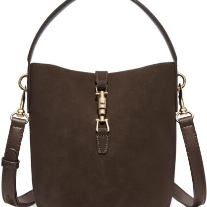 BOSTANTEN Small Bucket Bag for Women Crossbody Bags Trendy Vegan Leather Shoulder Purses Designer Ladies Handbags