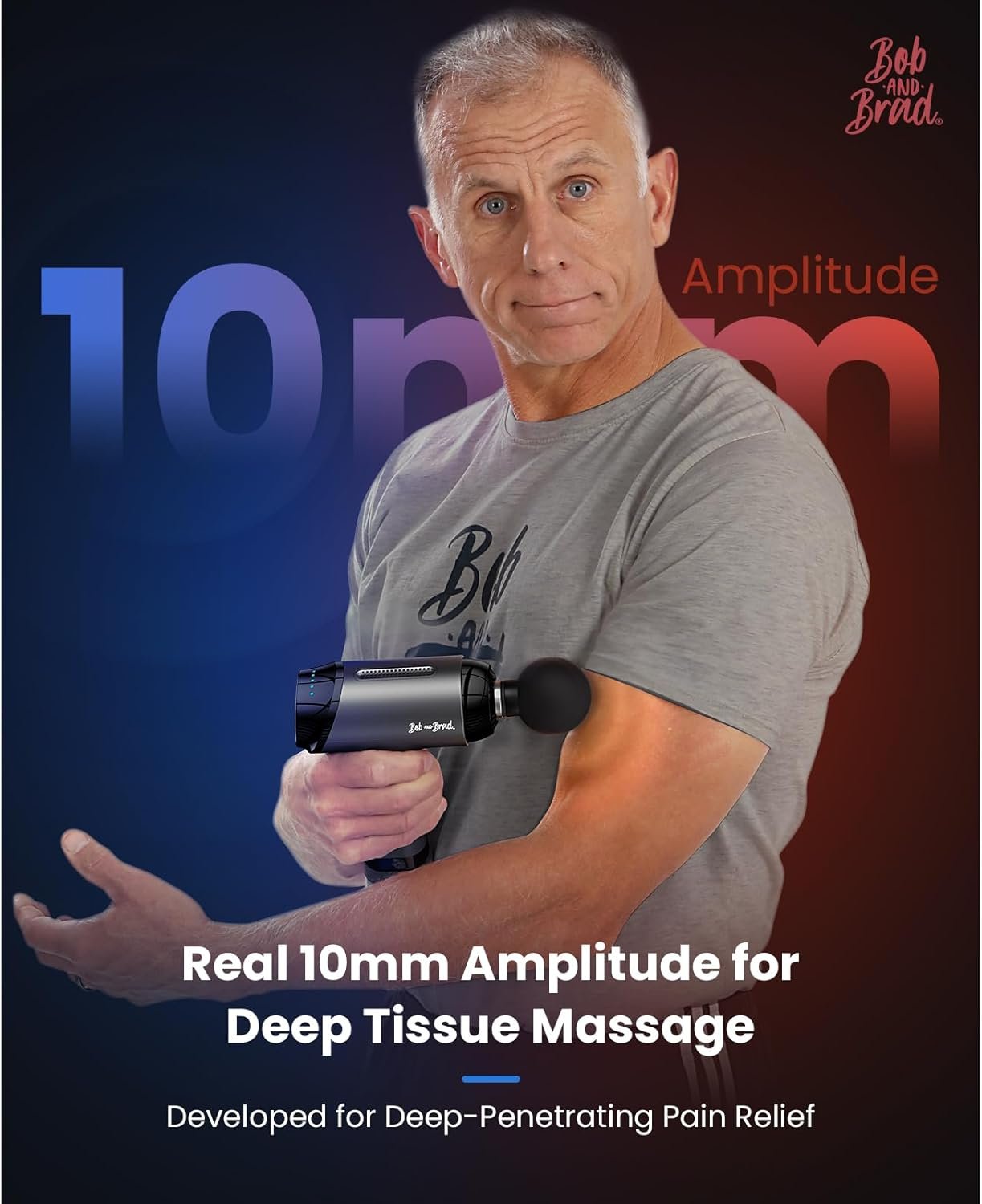 BOB AND BRAD T2 Pro Massage Gun with Heat and Cold, Deep Tissue Percussion Massager Gun for Pain Relief, Muscle Massager, HSA Electric Back Massagers for Professional Athletes FSA Eligible - Image 7