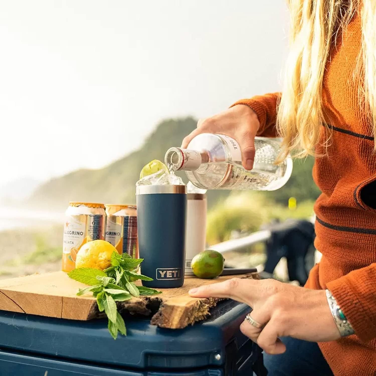 YETI Rambler 10 oz Tumbler, Stainless Steel, Vacuum Insulated with MagSlider Lid, White - Image 7