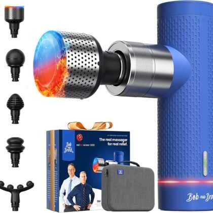 BOB AND BRAD A7 Pro Massage Gun Deep Tissue Percussion Massager with Heat & Cold Therapy – 11mm Amplitude, 40lbs Stall Force – Quiet Muscle Relief Gun for Athletes & Pain Recovery, FSA-HSA Eligible