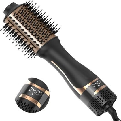 Nicebay Hair Dryer Brush, Blow Dryer Drush,Hot Tools Blow Dryer Brush for Women, One Step Blowout Brush with Display Screen, Oval Ceramic Barrel, Negative Ion