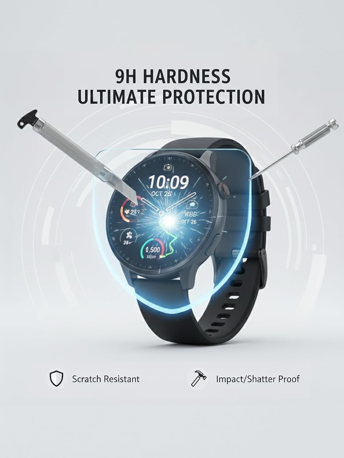 [4+4 Pack Screen Protector for Garmin Approach S12 GPS Golf with Silicone Anti-dust Plugs, 9H Tempered Glass Protection Kit in Reusable Storage Case, Anti-Scratch,Bubble-Free,Easy Installation - Image 2