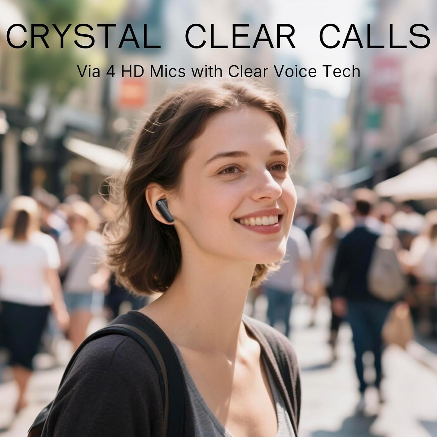CMF Buds 2a Wireless Earbuds 2025 New Active Noise Cancelling 42dB Hybrid ANC Bluetooth Headphones, 12.4mm Dynamic Driver for Big Bass, 4 Mic Clear Calls, Sport Ear Buds for iPhone, Android, Dark Grey - Image 2