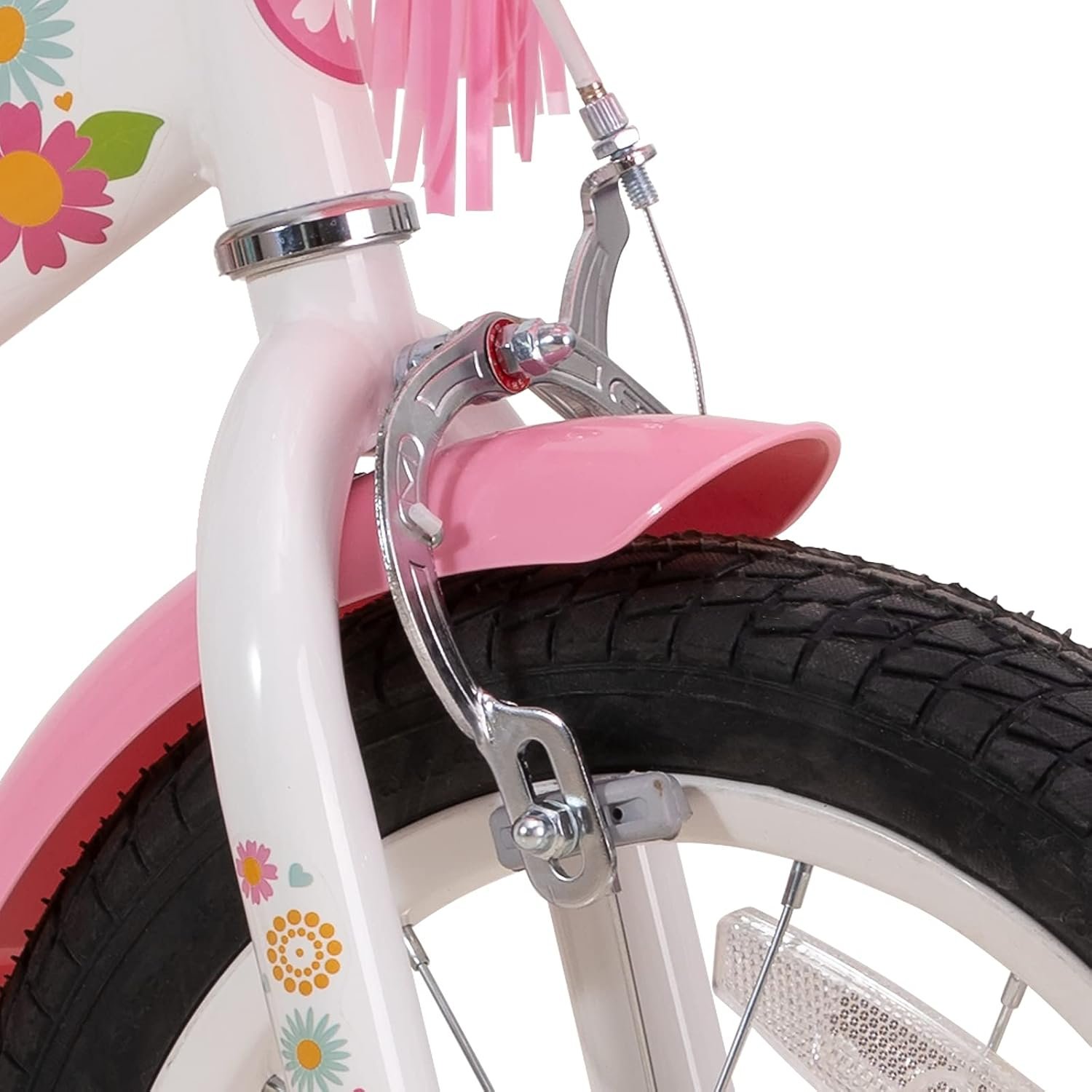 JOYSTAR Little Daisy Kids Bike for Girls Boys Ages 2-7 Years, 12 14 16 Inch Girls Bikes with Doll Bike Seat & Streamers, Boys Bike with Flag & Number Plate, Multiple Colors - Image 6
