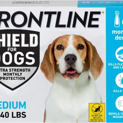 FRONTLINE Shield Flea & Tick Treatment for Medium Dogs 21-40 lbs. Count of 6