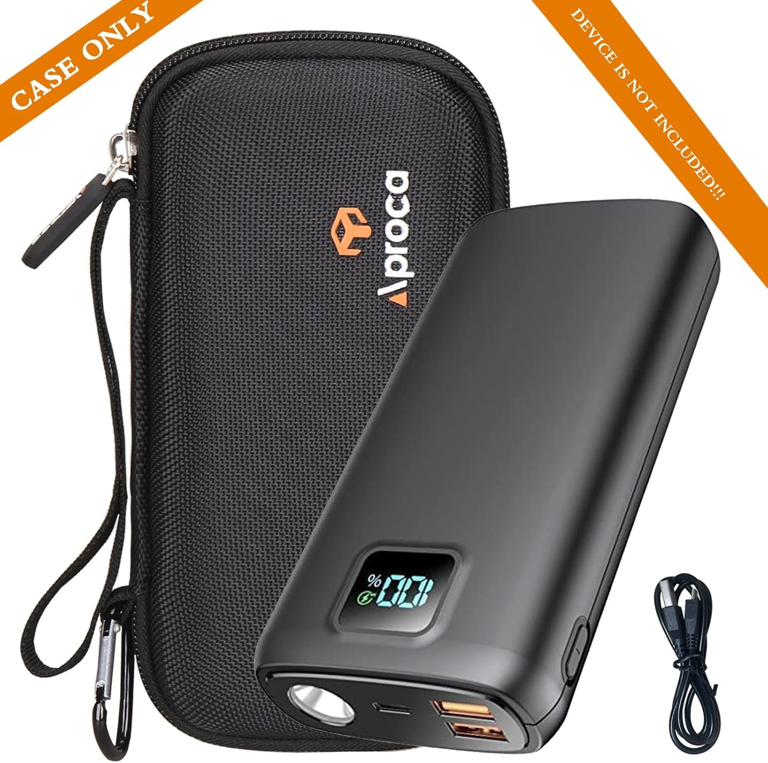 Aproca Power Bank Case Compatible with LOVELEDI 40000mAh / Anker 20,000mAh / Pxwaxpy 30,800mAh / RGVOTA 38800mAh / Ekrist 25800mAh / FOCHEW 30,800mAh Portable Charger (Case Only) - Image 5
