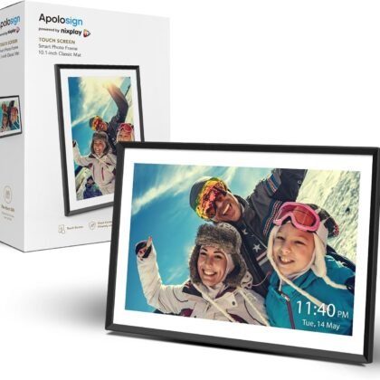 Digital Picture Frame Powered by Nixplay 10.1", Share Photos/Videos via Nixplay App or Email, WiFi Digital Photo Frame with Easy Setup, Support Alexa, Free Cloud Storage, Auto Rotate, Gifts for Mom