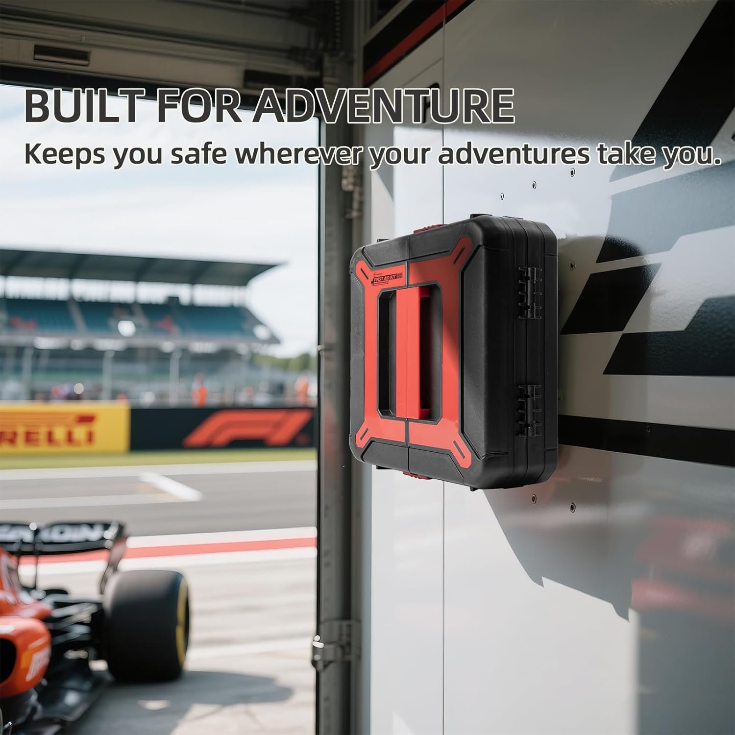 Hard Case First Aid Kit 408 Pcs - Wall Mountable Trauma Kit for Car, Home, Office & Truck - Comprehensive Large First Aid Supplies with Color-Coded Labelled Compartments - Image 7