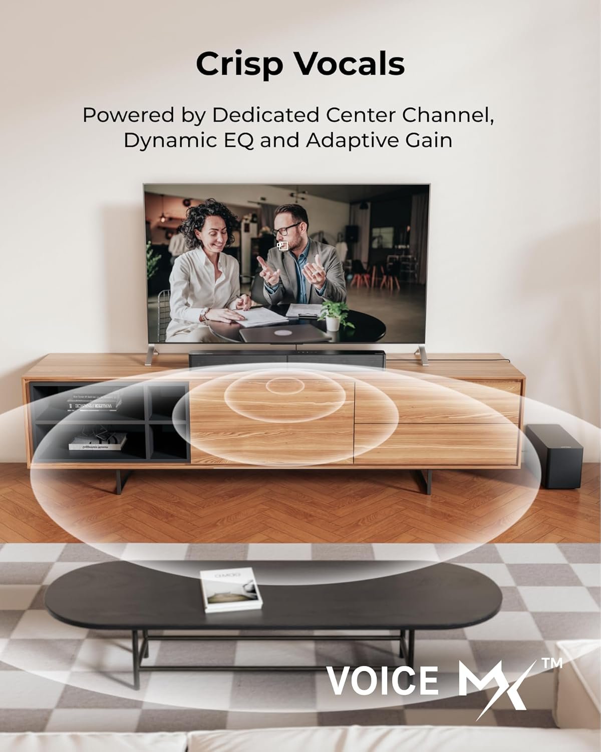 ULTIMEA 5.1CH Surround Sound Bar with Subwoofer, Dolby Atmos, VoiceMX, BassMX, APP, 300W Soundbar for Smart TV, Home Theater Surround Sound System for TV, BT 5.4, Poseidon M60 (2025 Model) - Image 6