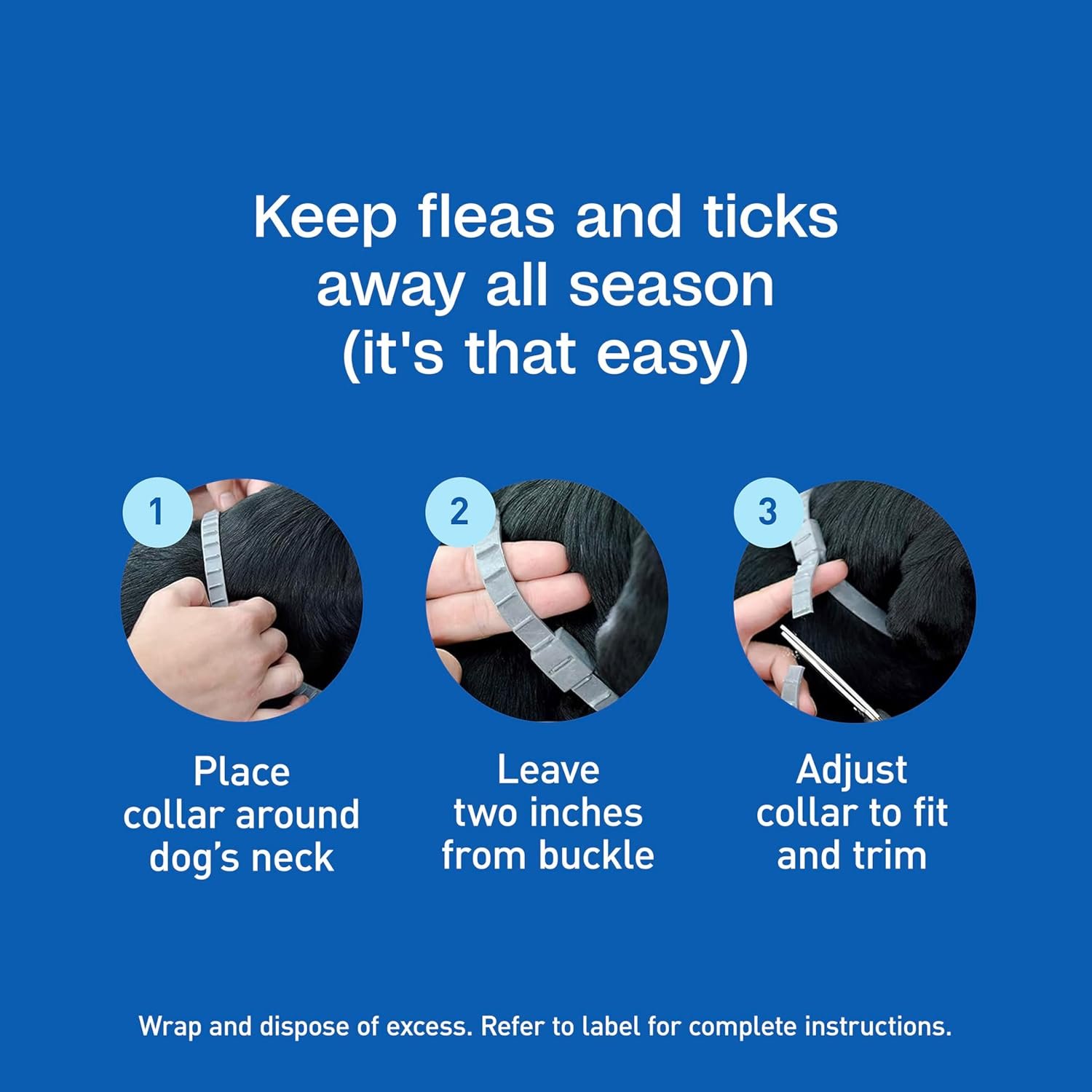 ADAMS Flea & Tick Collar for Dogs & Puppies, 2 Pack, 12 Month Protection, Adjustable One Size, Kills Fleas, Ticks & Repels Mosquitoes, Excluding California - Image 9