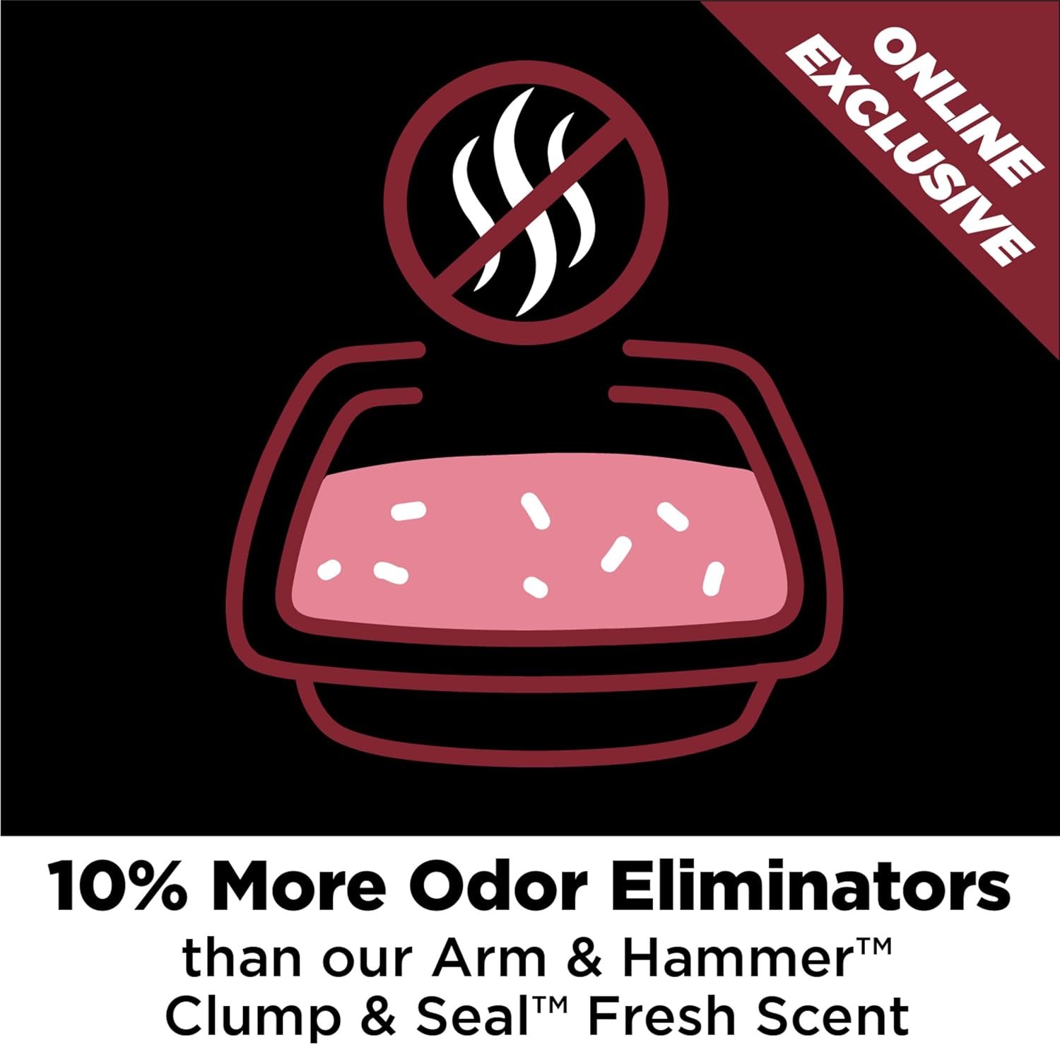 ARM & HAMMER Clump & Seal Platinum Cat Litter, Multi-Cat, 14-Day Odor Control, Rock-Hard Clumps, 37 lbs – Powerful Odor Eliminator with Baking Soda - Image 4