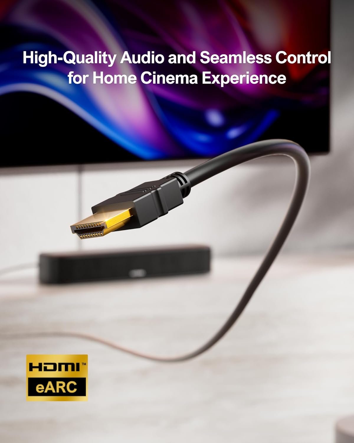 ULTIMEA 5.1ch Sound Bar with Dolby Atmos, Surround Sound System for TV, App Control, Home Theater Sound System, TV Soundbar with Subwoofer, 2 Surround Speakers, HDMI eARC/Opt/AUX/BT, Aura A50 Pro - Image 5