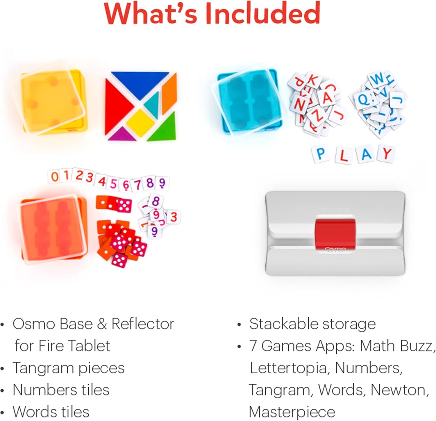 Osmo-Genius Starter Kit for Fire Tablet + Family Game Night-7 Educational Learning Games for Spelling,Math & more-Ages 6-10-STEM Toy Gifts- 6 7 8 9 10(Osmo Fire Tablet Base Included-Amazon Exclusive) - Image 5