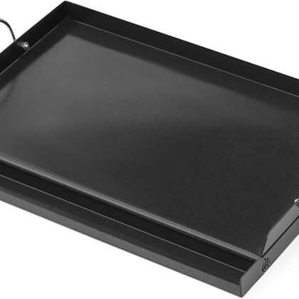 Onlyfire Universal BBQ Griddle with Handles for Most Grills, Ceramic Coated Non-stick Flat Top Griddle for Outdoor Cooking, 18"L x 12.6"W x 2.8"H "