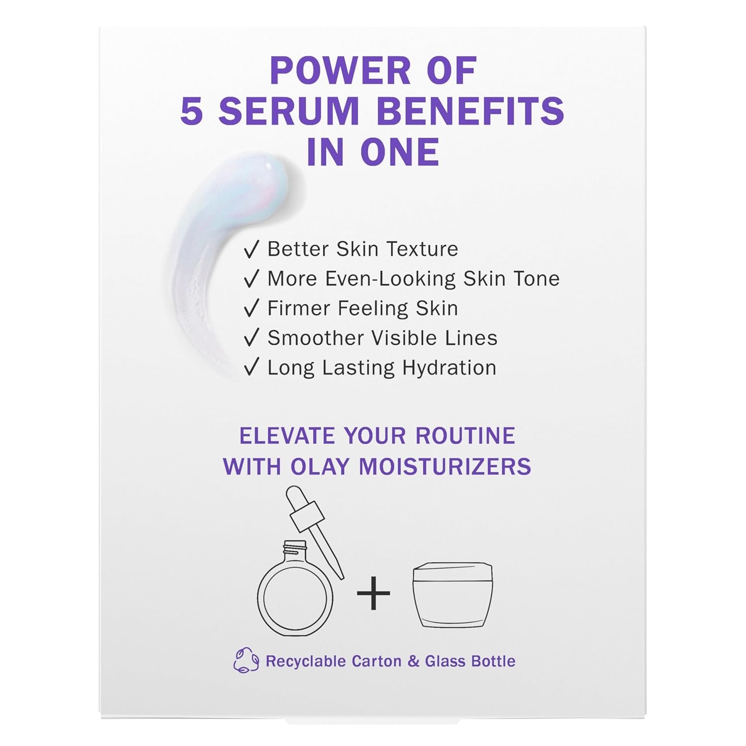 Olay Super Serum - Niacinamide, Vitamin C & E, Collagen Peptide, AHA - 5-in-1 Skin Care Benefits for Face - Healthy Glow, Brightening, Hydrating, Smoothing, Firming, Evens Tone, Anti-Aging, 1.7 Oz - Image 18