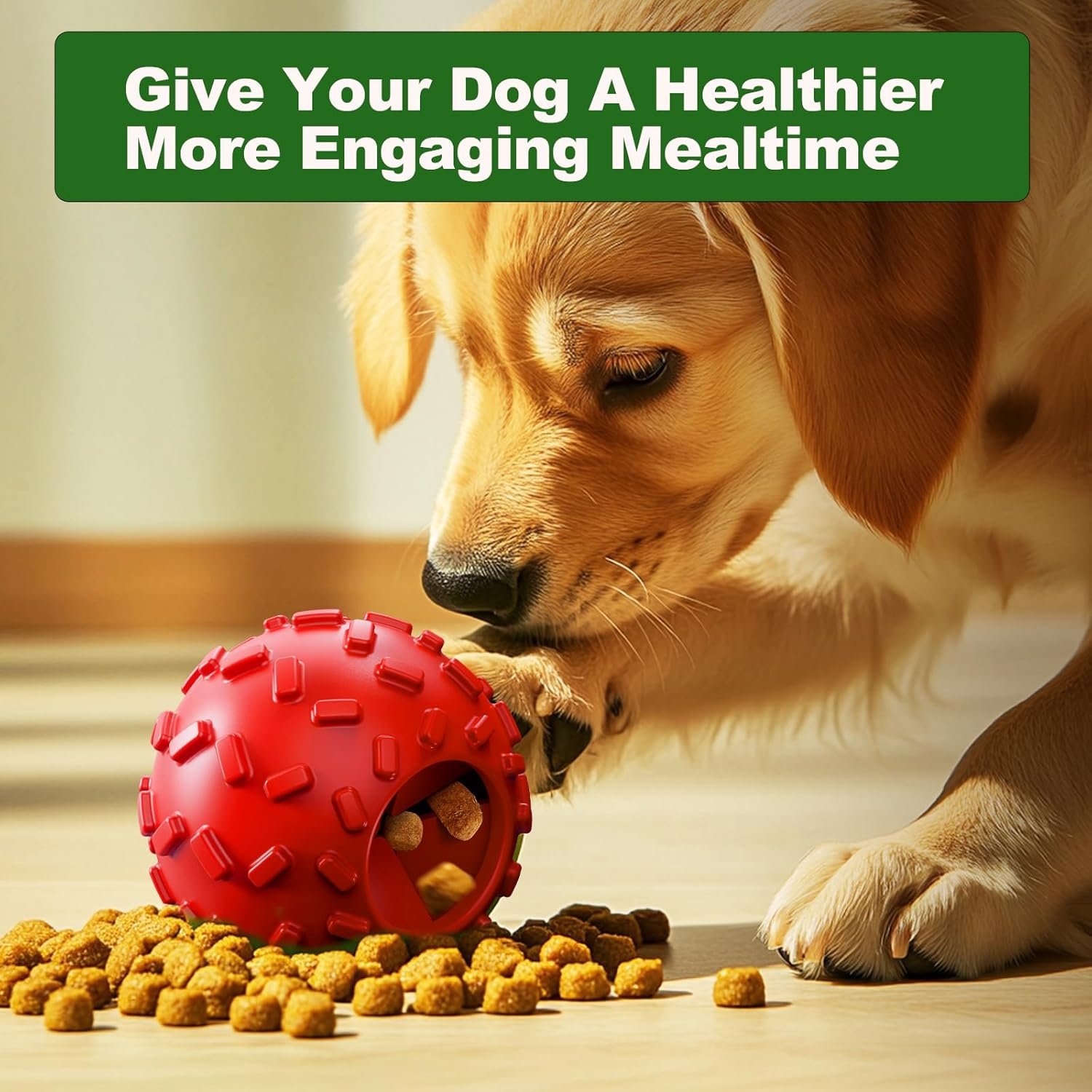 Treat Dispensing Dog Toys - Interactive Cognitive Dog Treat Toy,Puzzle Ball for Puppies & Small Dogs,Promotes Slow Eating, Reduces Stress,Perfect for Fetch,Chewing & Training - Image 4