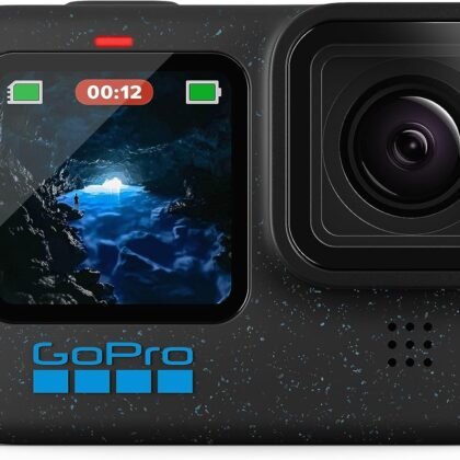 GoPro HERO12 Black - Waterproof Action Camera with 5.3K60 Ultra HD Video, 27MP Photos, HDR, 1/1.9" Image Sensor, Live Streaming, Webcam, Stabilization