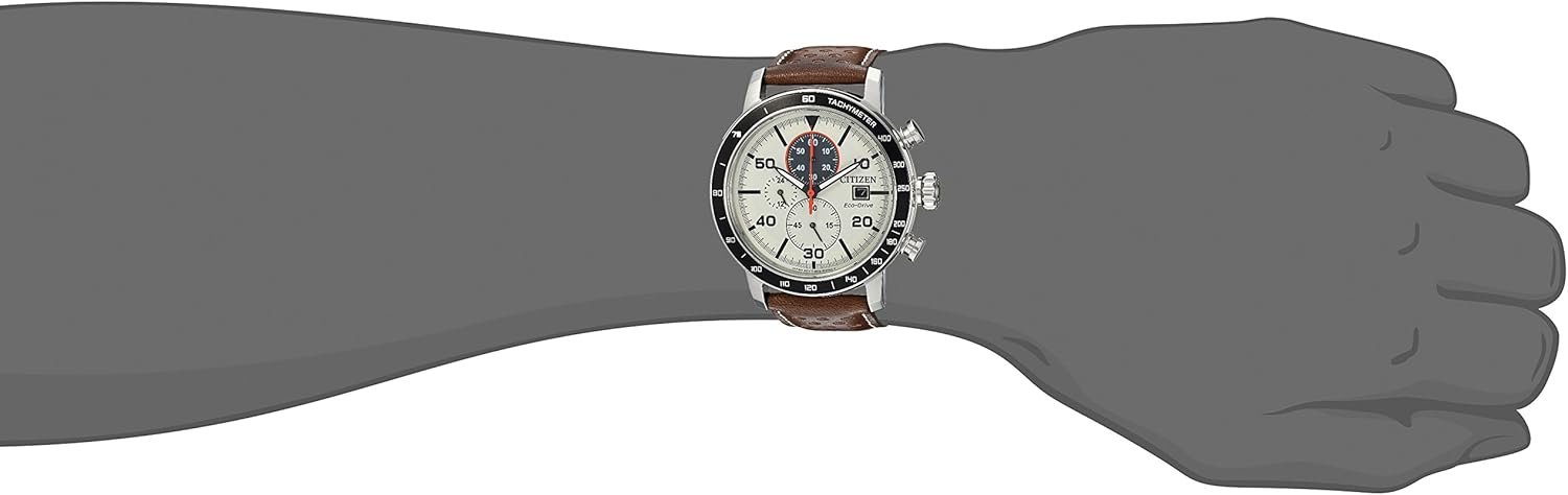 Citizen Men's Eco-Drive Weekender Brycen Chronograph Watch in Stainless Steel - Image 6