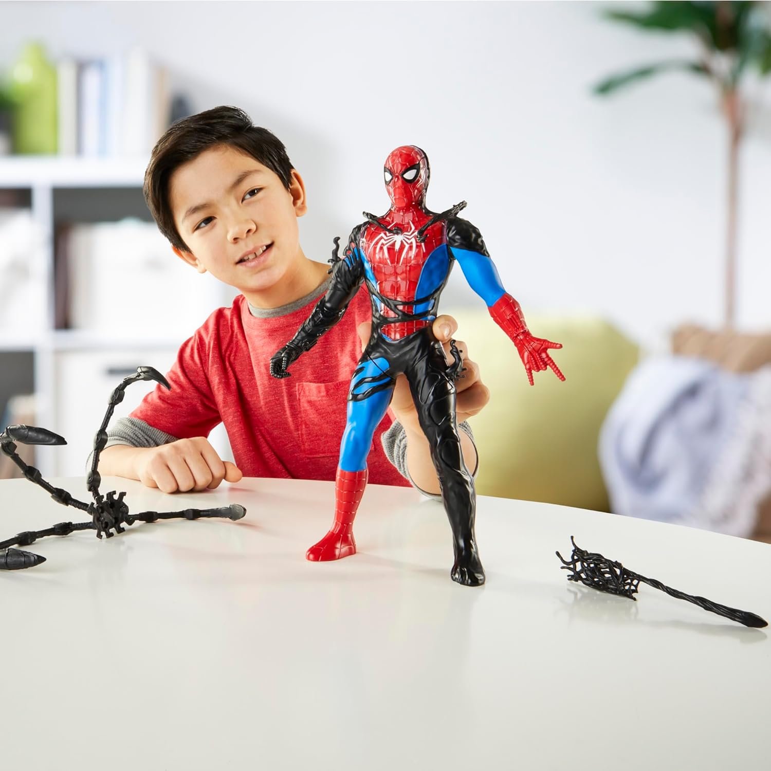 Marvel Spider-Man VenomVersus Spider-Man Liquid Shifter Action Figure with Accessories, 11-Inch-Scale Super Hero Toys for Kids Ages 4 and Up - Image 7