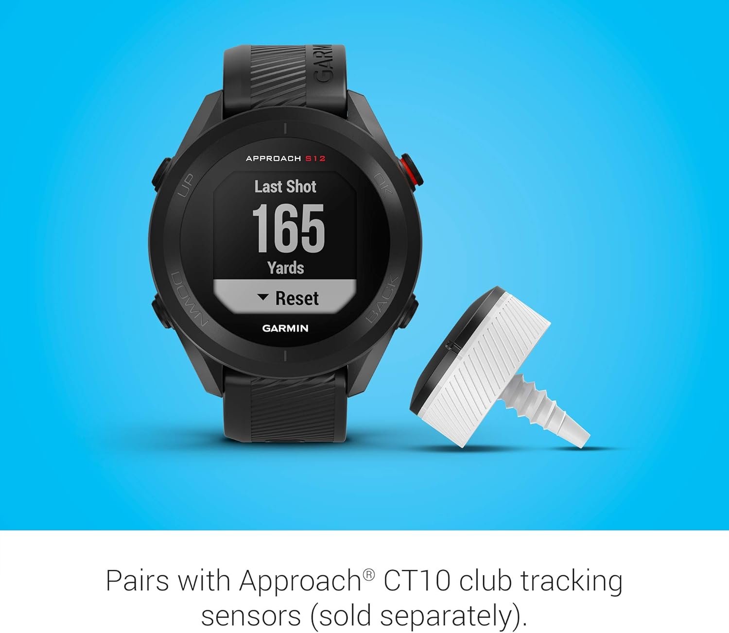 Garmin Approach S12, Easy-to-Use GPS Golf Watch, 42k+ Preloaded Courses, Black, 010-02472-00 - Image 6