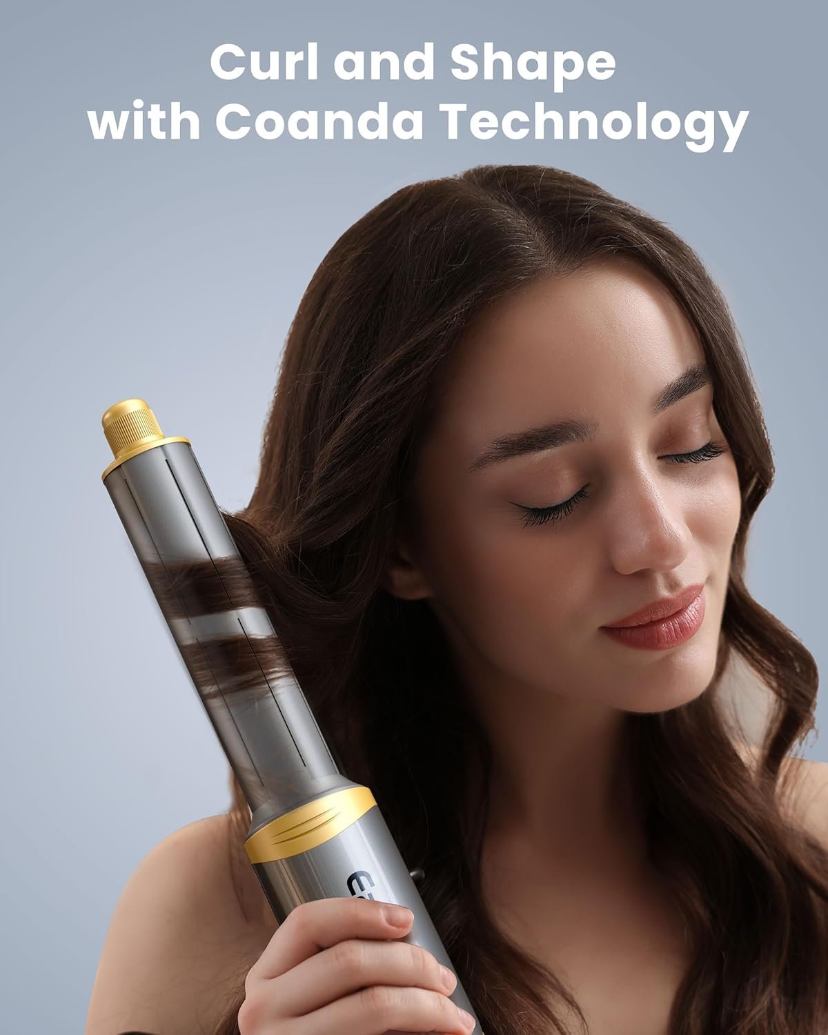 Easywave 5 in 1 Multi Hair Styler Dryer Brush: 110,000 RPM High-Speed, Flexible Air Styling & Drying System, Professional Negative Ionic Hot Air Brush Set for Fast Drying, Curling Volumizing - Image 6