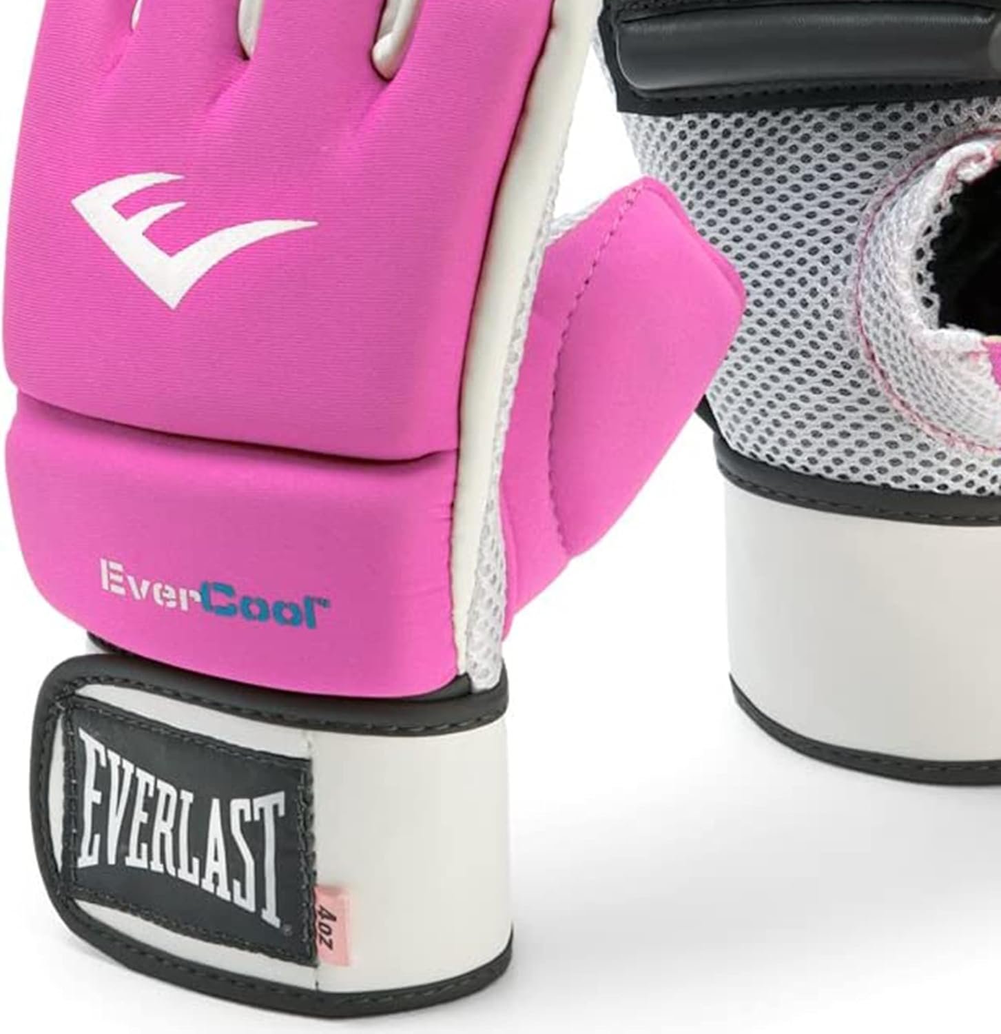 Everlast Evercool Breathable and Comfortable Full Wristwrap Support Neoprene MMA Kickboxing Gloves with Mesh Palm and Knuckle Padding - Image 2