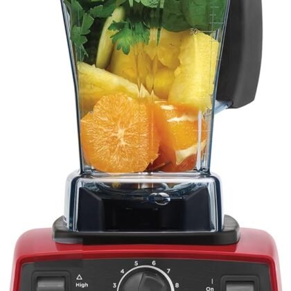 Vitamix 5200 Blender, Professional-Grade Blender for Smoothies, Soups, Ice Cream and More, Stainless-Steel Blades, Self-Cleaning Kitchen Appliance, 64 Oz Container, Red